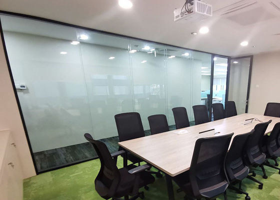 modular easy install 108mm thickness frame 12mm+12mm double glass partition wall