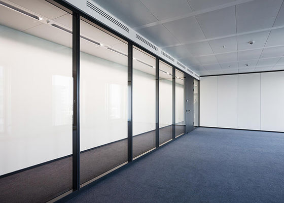 Office Fixed Aluminum Partition Wall Aluminum Frame Full Height Partition Wall