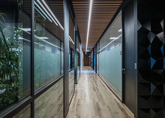 Acoustic Office Mullion High Wall System Demountable Mullion Window Units Partition Panel