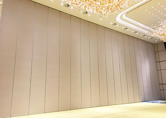 Hotel Banquet Acoustic Folding Wall Partition Panel Fire Rated Fabric With STC 45db RW