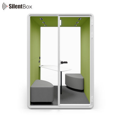 Office Acoustic Meeting Pod with 100-240V/50-60Hz & 12V-USB Power Supply Available in S, M, SL, L, XL Sizes for 2 Person Capacity