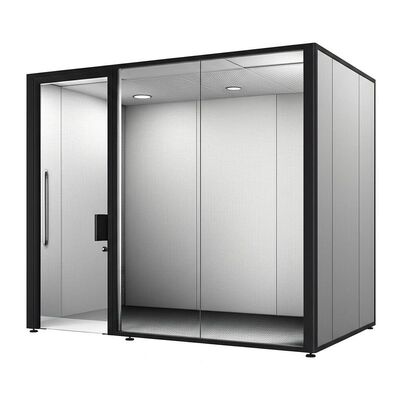 music acoustic room instrumental noise reduction mute cabin easy install Office pods xL size for 6 person Meeting room