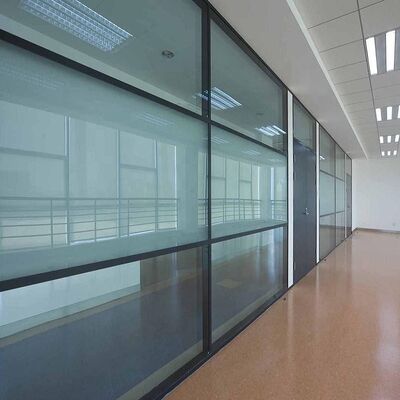 Aluminum Framing Demountable Modular Partition Wall System Glass Door Fixed Aluminum Partition Wall