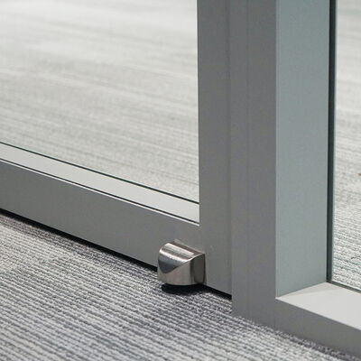 Prefabricated Interior Office Partition Walls Acoustic Modular Wall Aluminum Framed Glass Partition Commercial Custom Divider