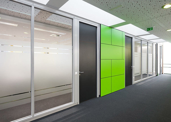 Frosted Glass Partition Wall Office Customized Style Privacy With Artistic Elegance