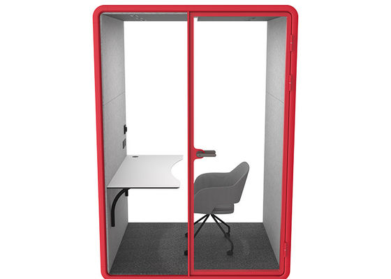 Kleine Bibliotheken Raum schalldichte Kapseln für das persönliche Studium Aluminiumrahmen Telefonkabinen laminiertes Glas Polyester-Panel